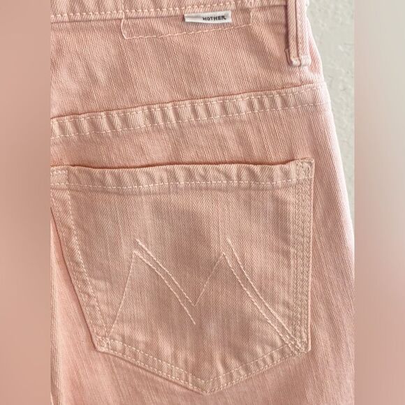 MOTHER Superior The Insider Hover jeans Peach Parfait NWT.  24 - Picture 7 of 10